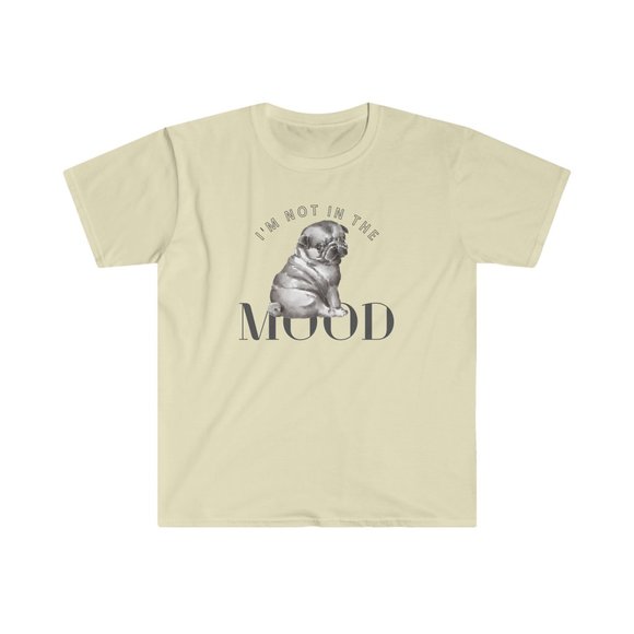 "I'm Not In The Mood" Pug Lover T Shirt - Picture 4 of 11